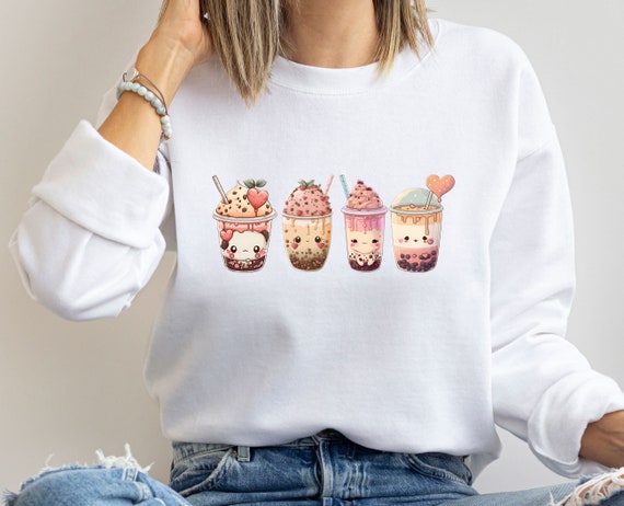 Boba tea sweatshirt hotsell