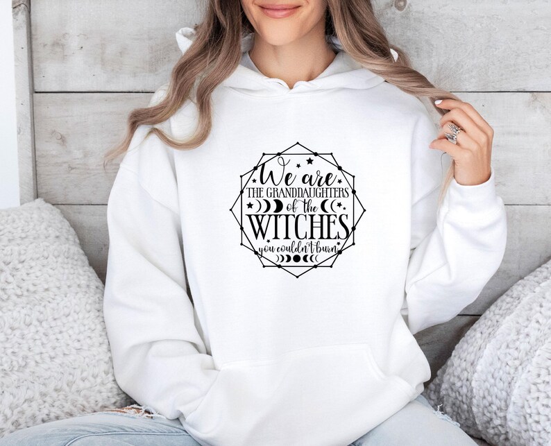 Witchy Hoodie, Halloween Withch Hoodie, Salem Witch Hoodie, Hoodie, Girl Power Hoodie, Witch Hoodie, We're Granddaughters, Funny Halloween image 4