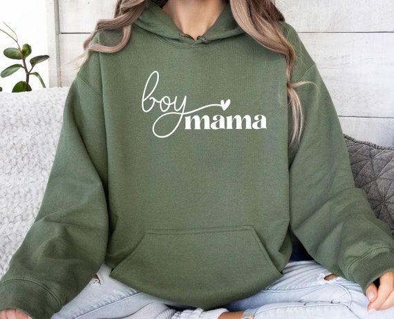 Boy Mama Hoodie New Mama Gifts Boy Mum Hoodie Mom of Boys Top