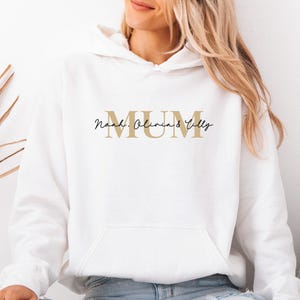 Custom Mum Hoodie With Kids Names, Mothers Day Hoodie, Personalised Mom, Mother's Day Hoodie, Mummmy Gift, Mom Birthday Hoodie, Mommy Gift Bild 6