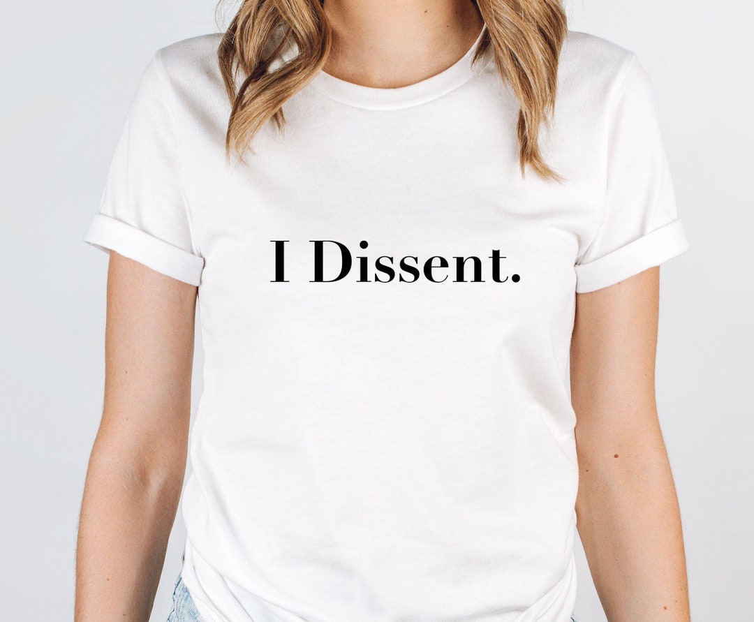 Ladies I Dissent Ruth Bader Ginsburg V-Neck T-Shirt - Support Tee In Sports Gray (3X-Large) - View #4