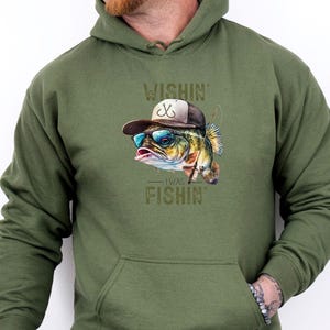Fishing Dad Hoodie, Funny Dad Hoodie, Fathers Day Hoodie, Fishing Lover Dad Gift, Dad Birthday Gift, Fisherman Dad Hoodie, Dad Life Pullover image 2
