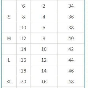 a table showing the size of different sizes of shoes