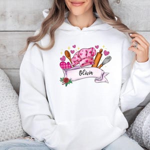 Cooking Hoodie, Custom Baking Hoodie, Cute Kitchen Hoodie, Funny Baking Top, Chef Hoodie, Cook Lover Hoodie, Baking Lovers Gift