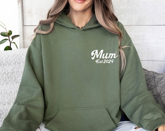 Mum Hoodies, Personalised Mum, Mothers Day Gift, Custom Mama Hoodie, New Mum Hoodie, Mother To Be Gift, Personalized Mom, Mama Birthday Gift