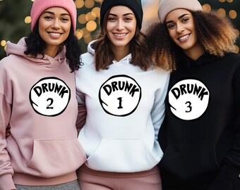 Funny Drunk Hoodie, Matching Drinking Pullover, Custom Drunk Hoodie, Saint Patrick Drink Gift
