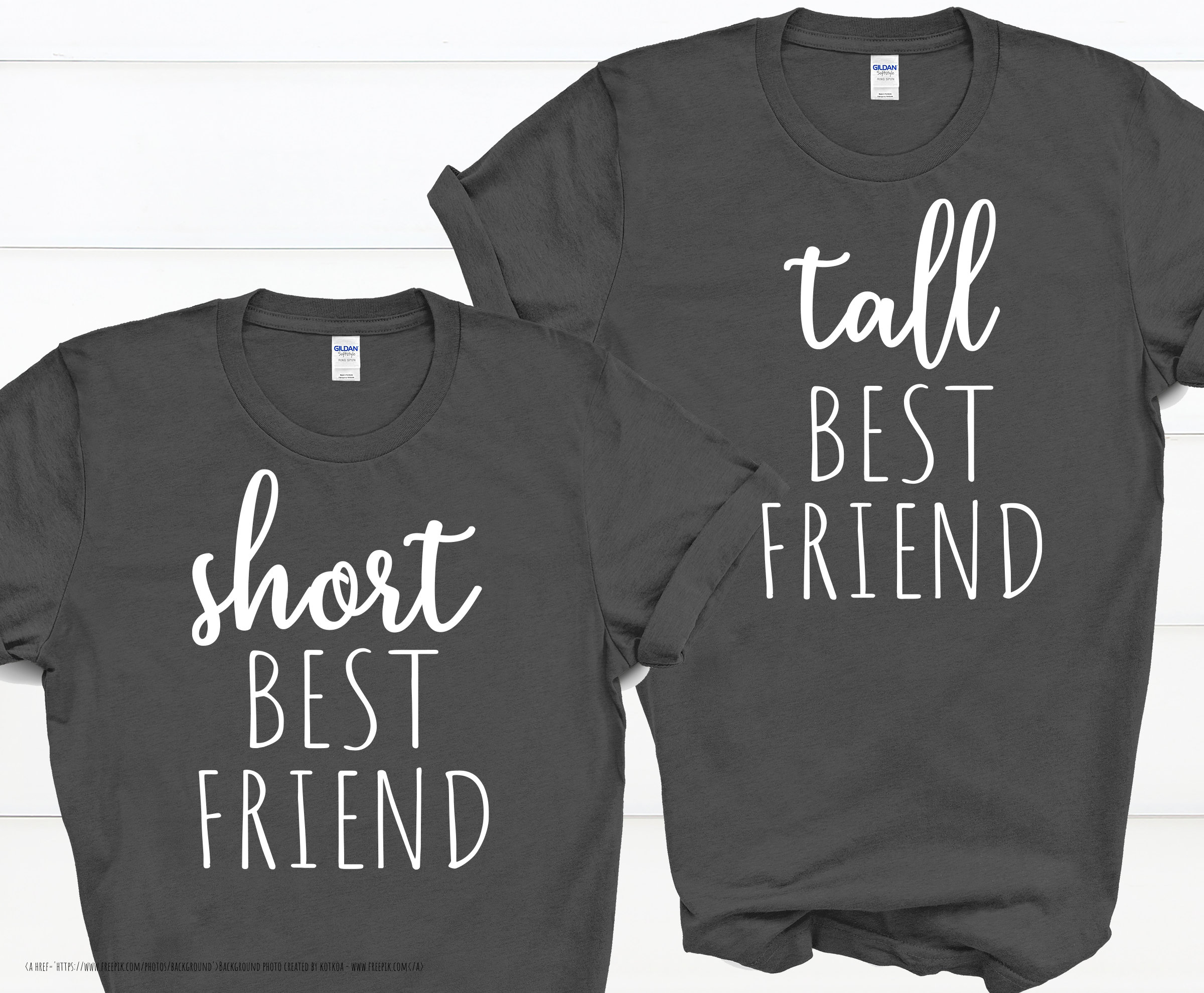 Best Friends T Shirts Short Best Friend Shirt Tall Best Etsy