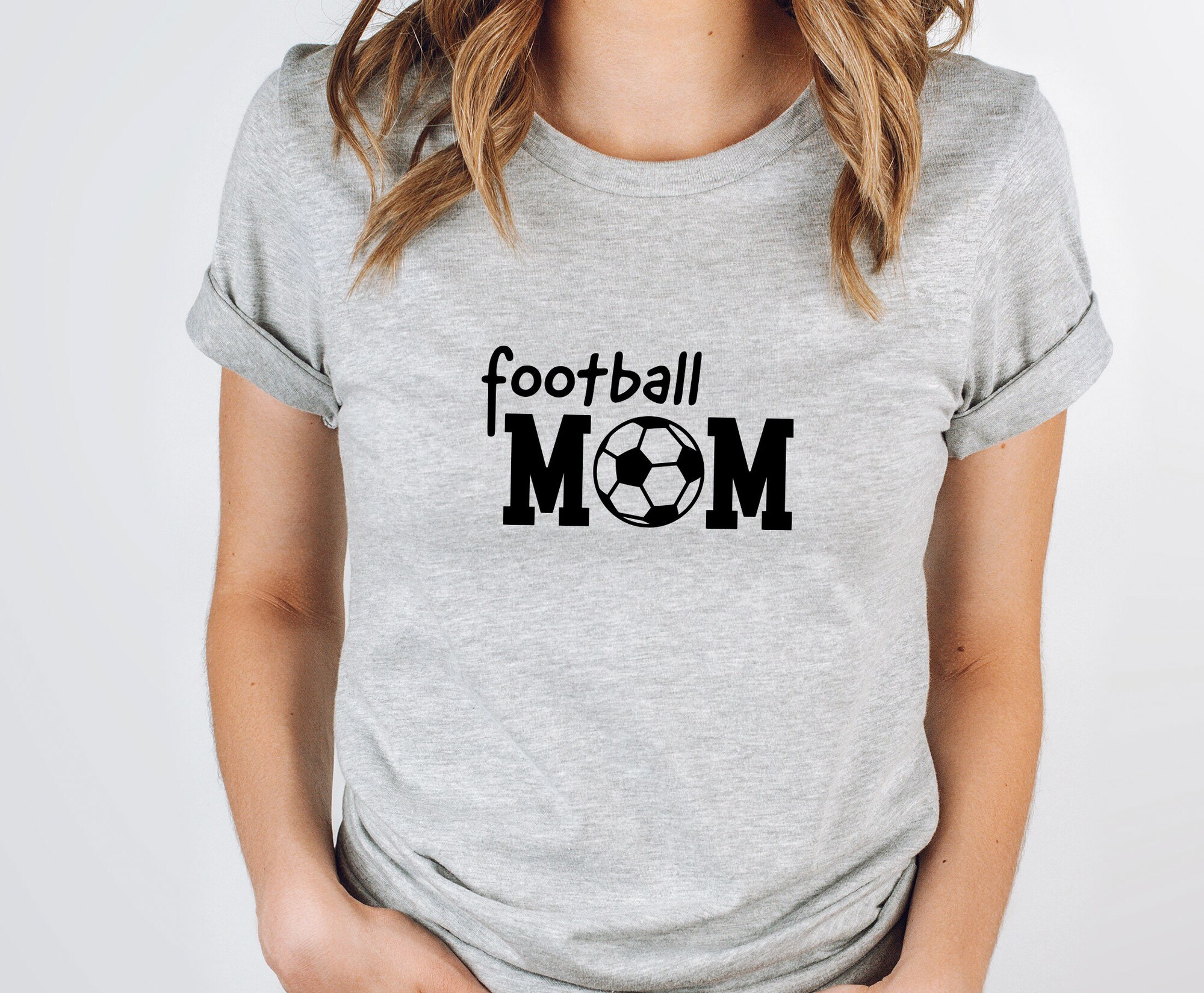 Discover Womens Football T-Shirt, Cute Football Mum T-Shirt, Game Day T-Shirt