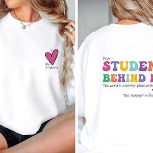 Teacher Sweatshirt, Teacher Christmas, Teacher Appreciation, Gifts For Teacher, Thank You Teacher, New Teacher Gift, Teacher Assistant Gift