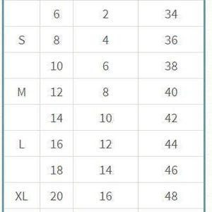a table showing the size of different sizes of shoes