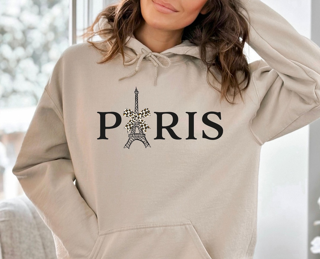 Sweater-Knit Paris Hoodie