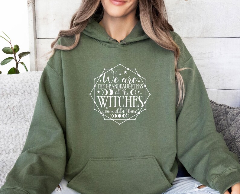 Witchy Hoodie, Halloween Withch Hoodie, Salem Witch Hoodie, Hoodie, Girl Power Hoodie, Witch Hoodie, We're Granddaughters, Funny Halloween image 3