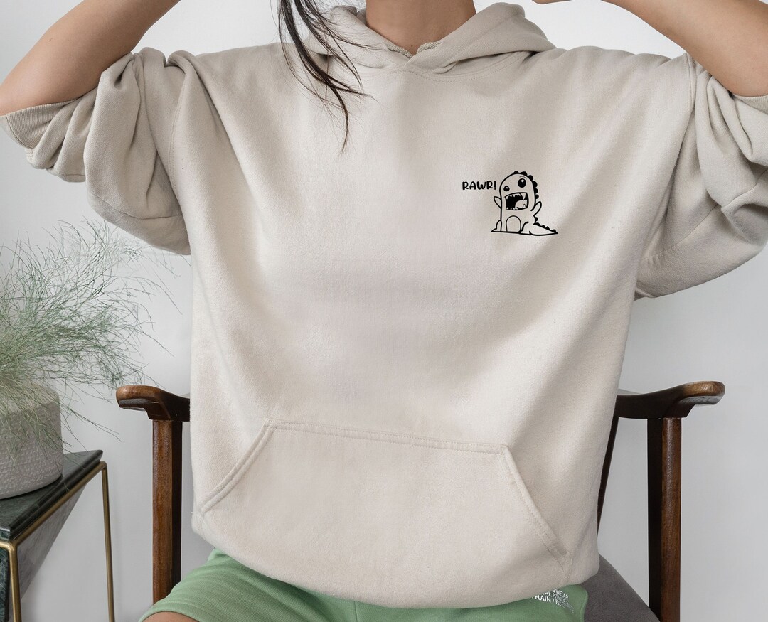 Dinosaur Hoodie Dinosaur Birthday Funny Dinosaur Gift Kids Etsy