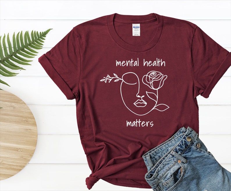 Mental Health Shirt, Anxiety T-shirt, Therapist Shirt, Mental Health Gift, Inspirational Shirt, Motivational Tee, Aesthetic Shirt, Kids Tee image 5