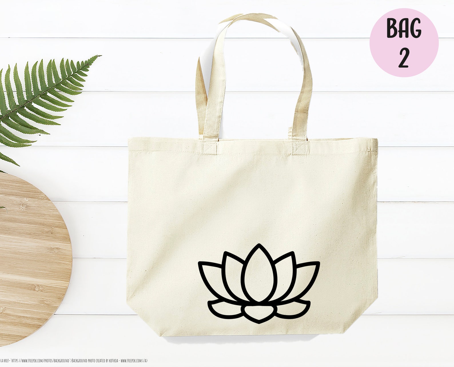 Lotus Flower Tote Bag Cotton Bag Summer Canvas Bag Etsy