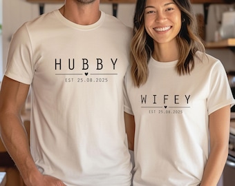 Chemises mari femme, T-shirt mariage, chemise couple assortie, T-shirt lune de miel, chemise femme et mari, T-shirt M. et Mme, chemise femme mari