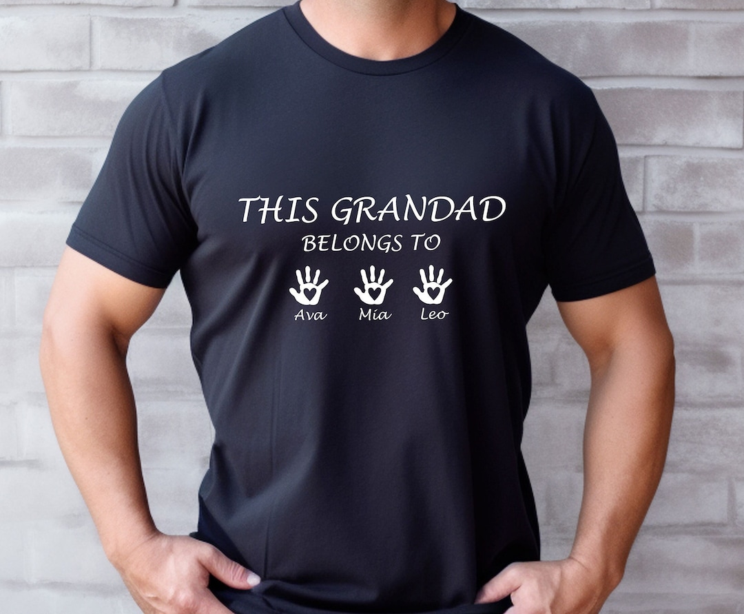 Grandad Tshirt, This Grandad Belongs, Grandad Christmas, Custom Grandad
