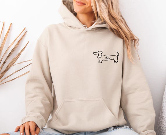 Custom Dog Hoodie, Dog Lover Hoodie, Sausage Dog Gifts, Personalised Hoodie, Dog Walking Hoodie, Dog Owner Gift, Kids Dog Hoodie
