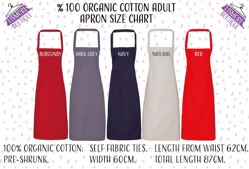 Personalized Kitchen Apron Custom Baking Apron Birthday Gift For Mother Personalised Cooking Apron Custom Adult And Kids Name Apron