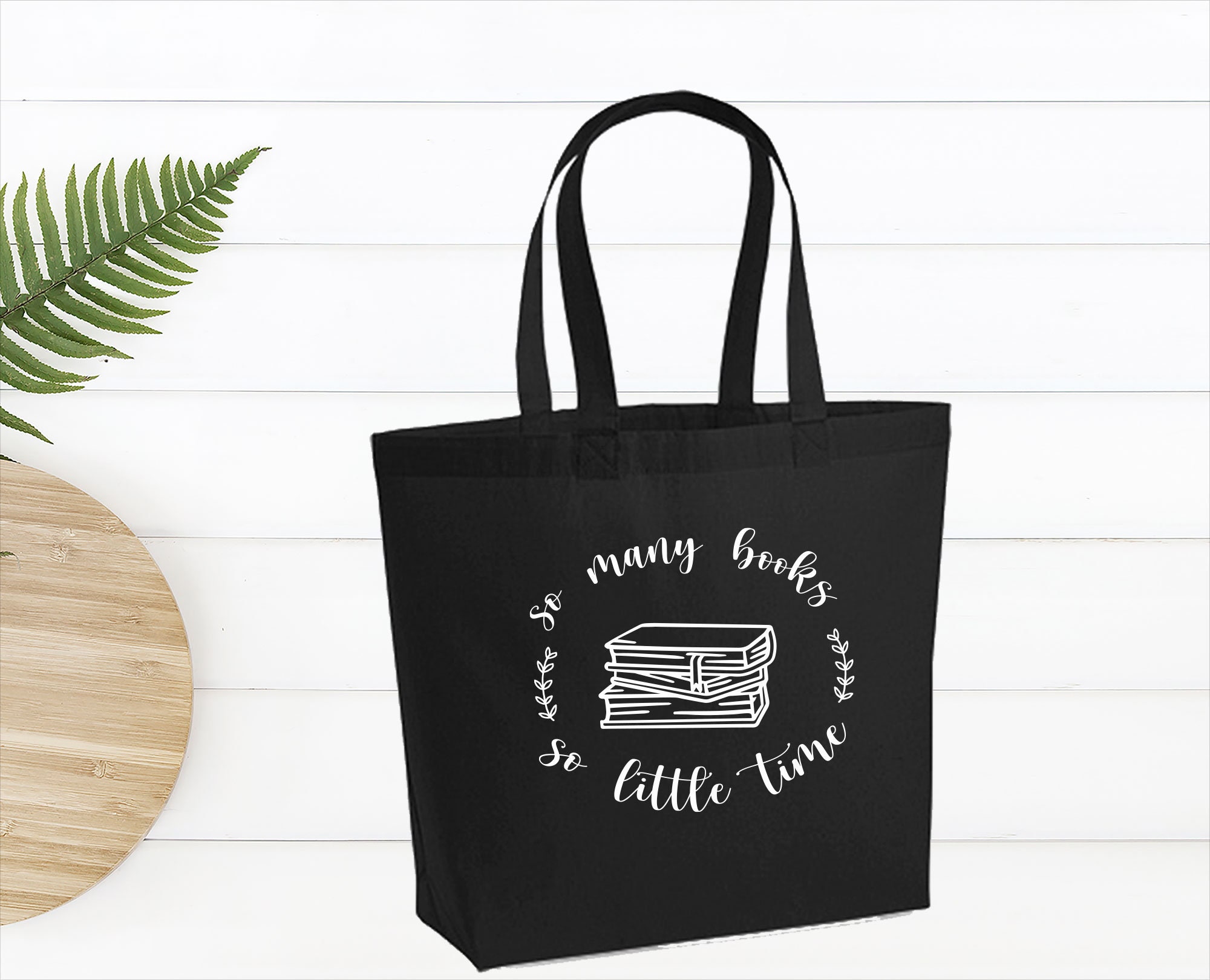 Book Lover Tote Bag so Many Books so Little Time Bag Funny Etsy UK