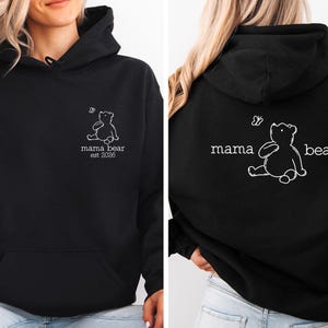 Mama Bear Hoodie, New Mum Gift, New Mum Cristmas Gift, Mothers Day Hoodie, Mom To Be Pullover, Mummy Birthday Gift, Mother's Day Hoodie image 2