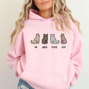 Cat Hoodie, Gift For Cat Lover, Cat Lover Hoodie, Cat Owner Gift, Cat Lovers Hoodie, Cat Mum Gift, Cat Dad Top, Funny Cat Hoodie, Cat Gifts zdjęcie 5