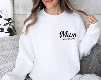 Mum Sweatshirt, Personalised Mum, Best Mom Jumper, Mothers Day Gift, Mother's Day Jumper, Mom Birthday Gift, Cute Mama Jumper, Mummy Gifts