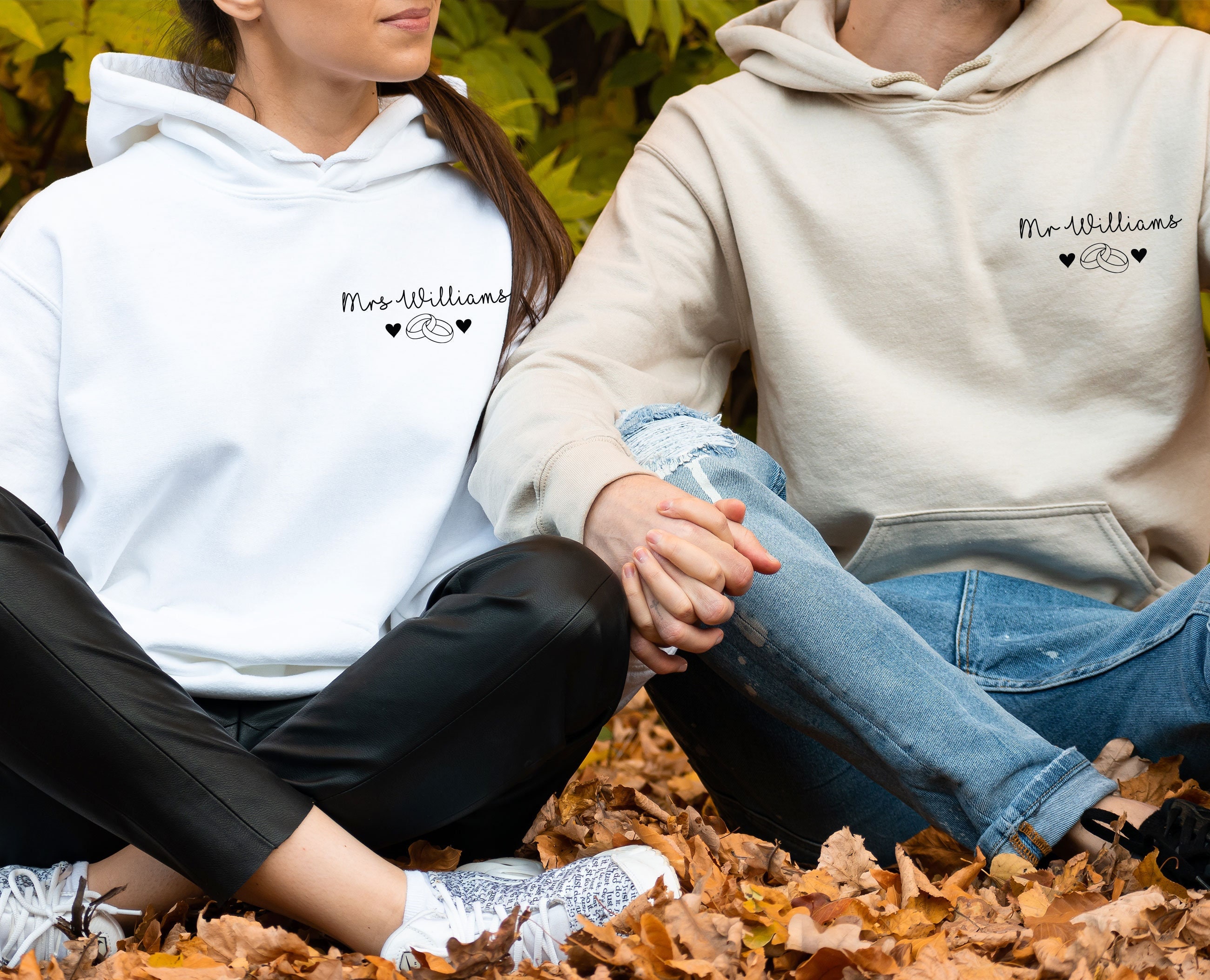Mr and Mrs Hoodie Honeymoon Hoodie Personalised Hoodie Mrs - Etsy New  Zealand