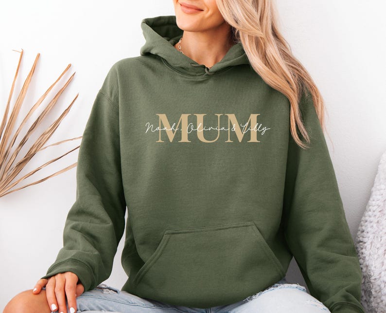 Custom Mum Hoodie With Kids Names, Mothers Day Hoodie, Personalised Mom, Mother's Day Hoodie, Mummmy Gift, Mom Birthday Hoodie, Mommy Gift Bild 2