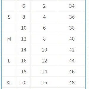 a table showing the size of different sizes of shoes