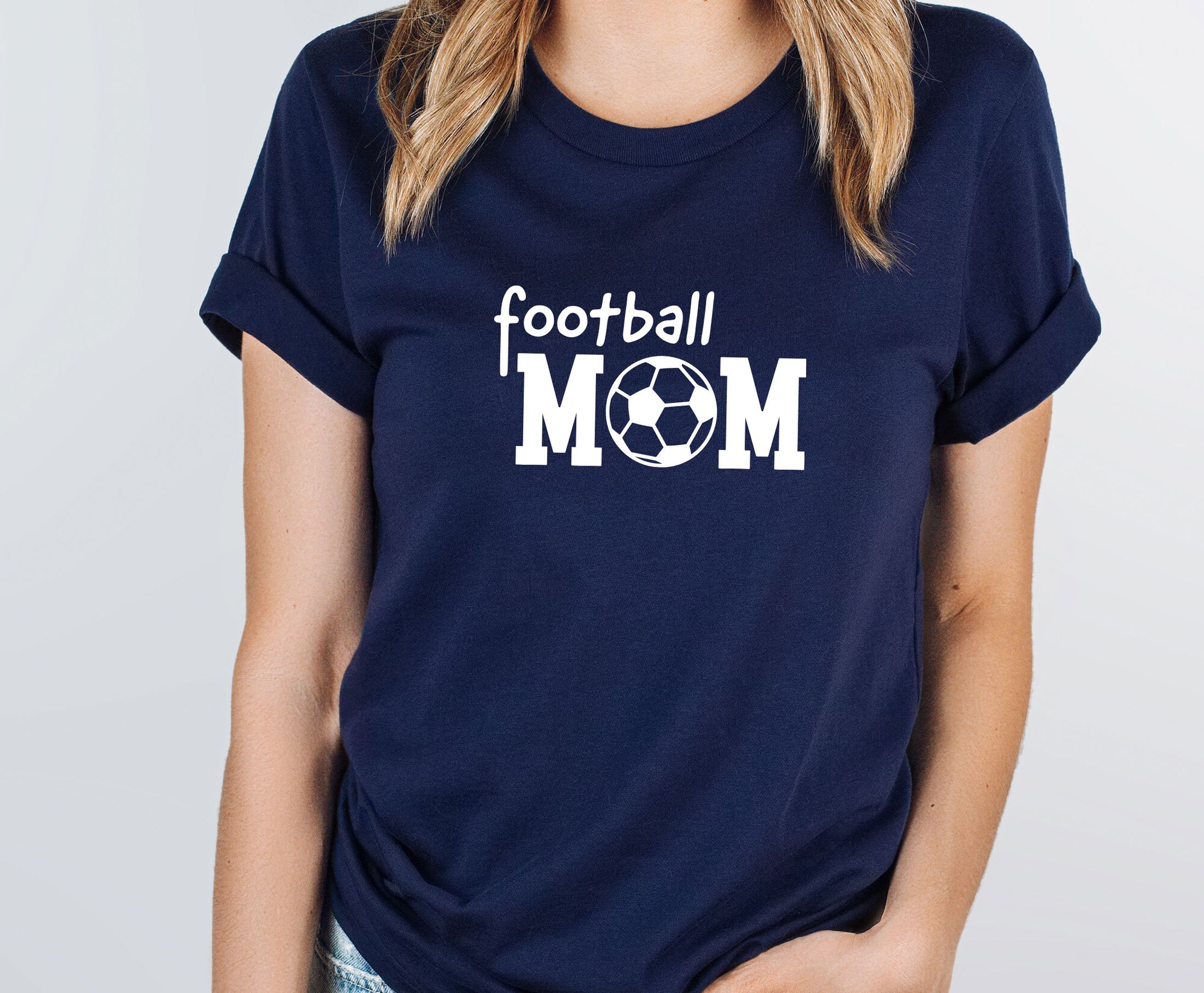 Discover Womens Football T-Shirt, Cute Football Mum T-Shirt, Game Day T-Shirt