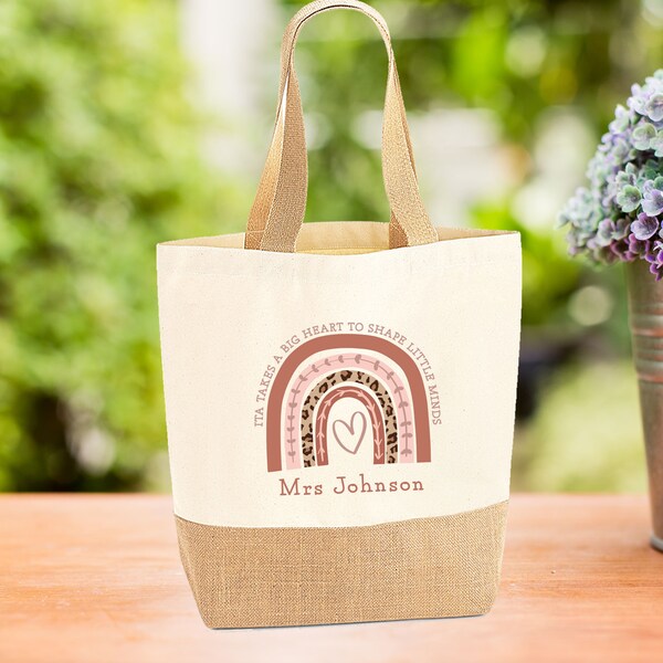 Teacher Jute Bag Etsy