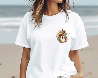 Guitar T-shirt, Guitar Player Gift, Sunflower Shirt, Music Tshirt, Musician T shirt, Guitar Lover Gift, Acoustic Guitar, Music Teacher Shirt