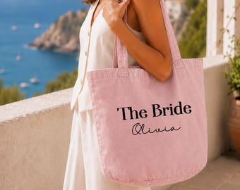 Honeymoon Tote Bag, Bridal Party Bag, Custom Hen Do Gift, Personalised Bag, Wedding Tote Bag