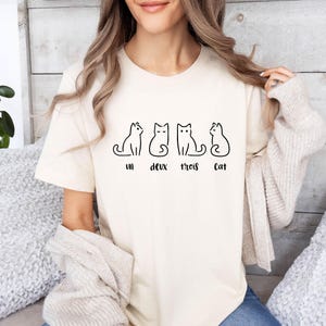 Cute Cat T-shirt, Cat Gifts, Cat Mum Gift, Cat Owner Gifts, Cat Lover T shirt, Funny Cat Tshirt, Cat Gifts, Cat Christmas Gift image 1