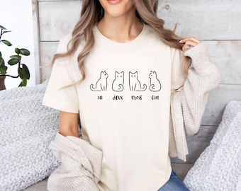 Cute Cat T-shirt, Cat Gifts, Cat Mum Gift, Cat Owner Gifts, Cat Lover T shirt, Funny Cat Tshirt, Cat Gifts, Cat Christmas Gift