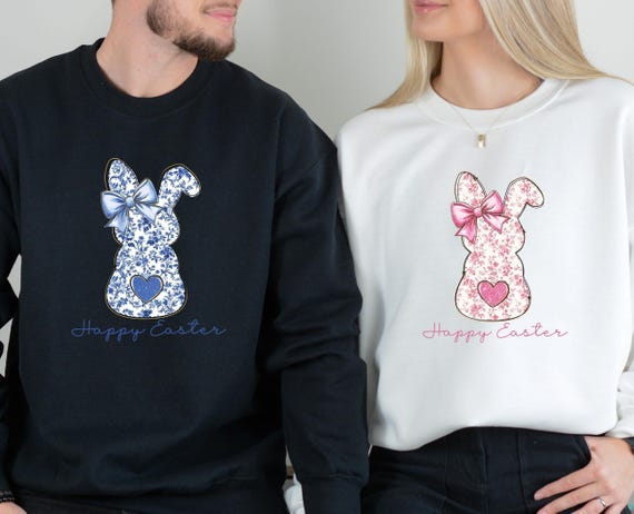Happy Easter Shirt For Women - Cute Rabbit Graphic Tee, Green Short Sleeve Top, Medium - View #3