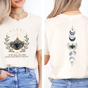 Velaris Tshirt, Acotar Velaris Shirt, City Of Starlight, Bookish T-shirt, Book Lovers Gift, Book Lover Tee, Mystical T shirt, Moon and Stars