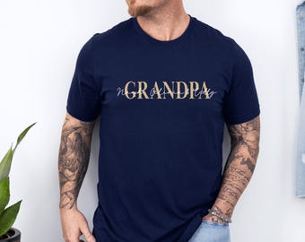 Custom Grandpa Shirt With Kids Names, Fathers Day Tee, Personalised Grandpa, Father's Day Shirts, New Grandpa Gift, Grandad Birthday Tee