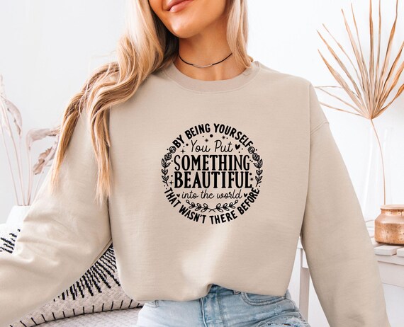 Positivie Quote Sweatshirt, Positivity Sweater, Mental Health Gift, Good Vibes Jumper, Motivational Gift, Inspirational Top, Positive Saying