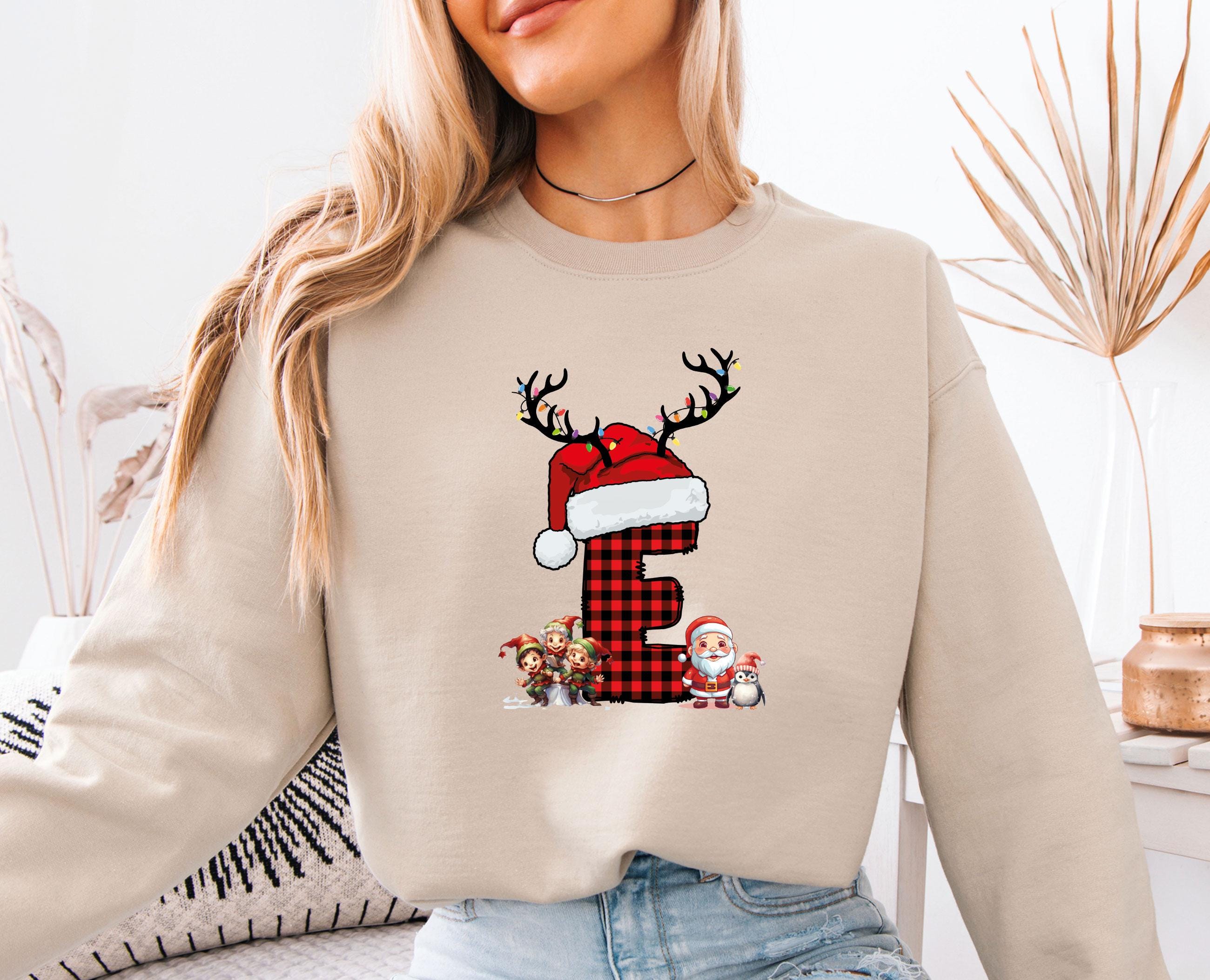 AWIBMK Mommy & Me Weihnachtspullover – Langärmelig, Mit Weihnachtsmann-Muster, Für Mama & Tochter