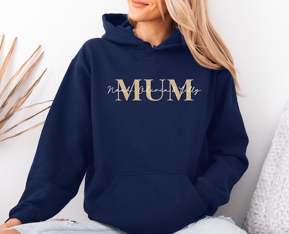 Custom Mum Hoodie With Kids Names, Mothers Day Hoodie, Personalised Mom, Mother's Day Hoodie, Mummmy Gift, Mom Birthday Hoodie, Mommy Gift