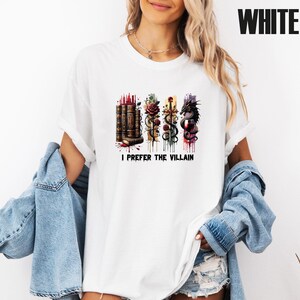 Comfort Colors® Dark Romance Shirt, Halloween Villains T-shirt, I Prefer The Villain, Book Quotes Tee, Book Lover Gift, Romantasy Lover Tee