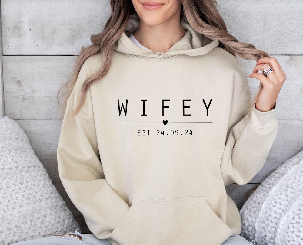 Peckshirt Custom Wifey Hubby Hoodies, Wedding Hoodie, Mr And Mrs Hoodie, Couple Hoodie, Honeymoon Hoodie, Matching Hoodie, Just Married Top, Mrs To Be Hoodie