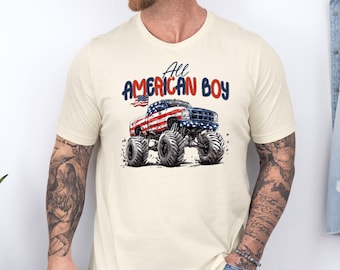 All American Boy Shirt, Dad and Boy Matching T-shirt, 4th Of July Outfit, Kids Usa Tee