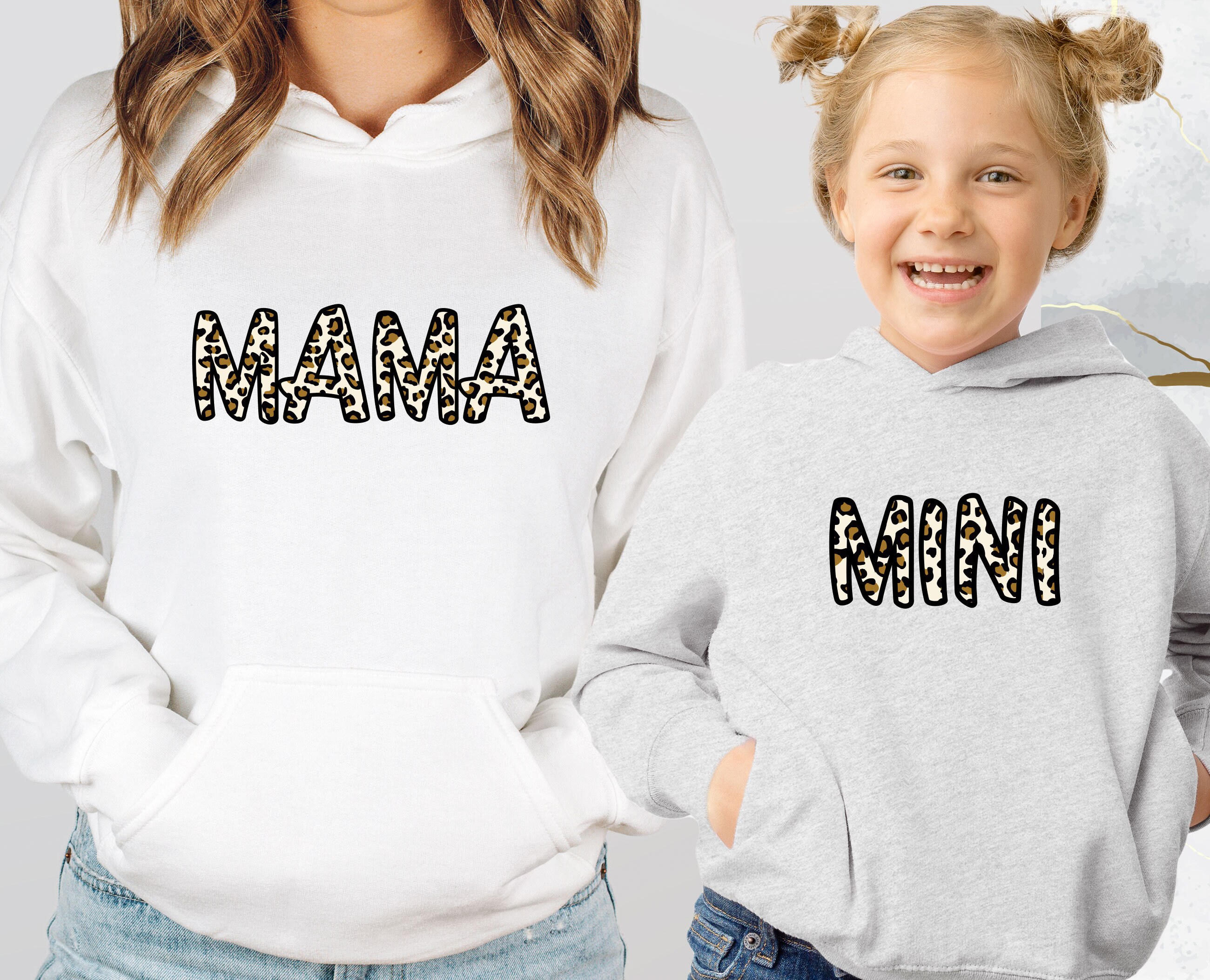Mom and top daughter hoodies