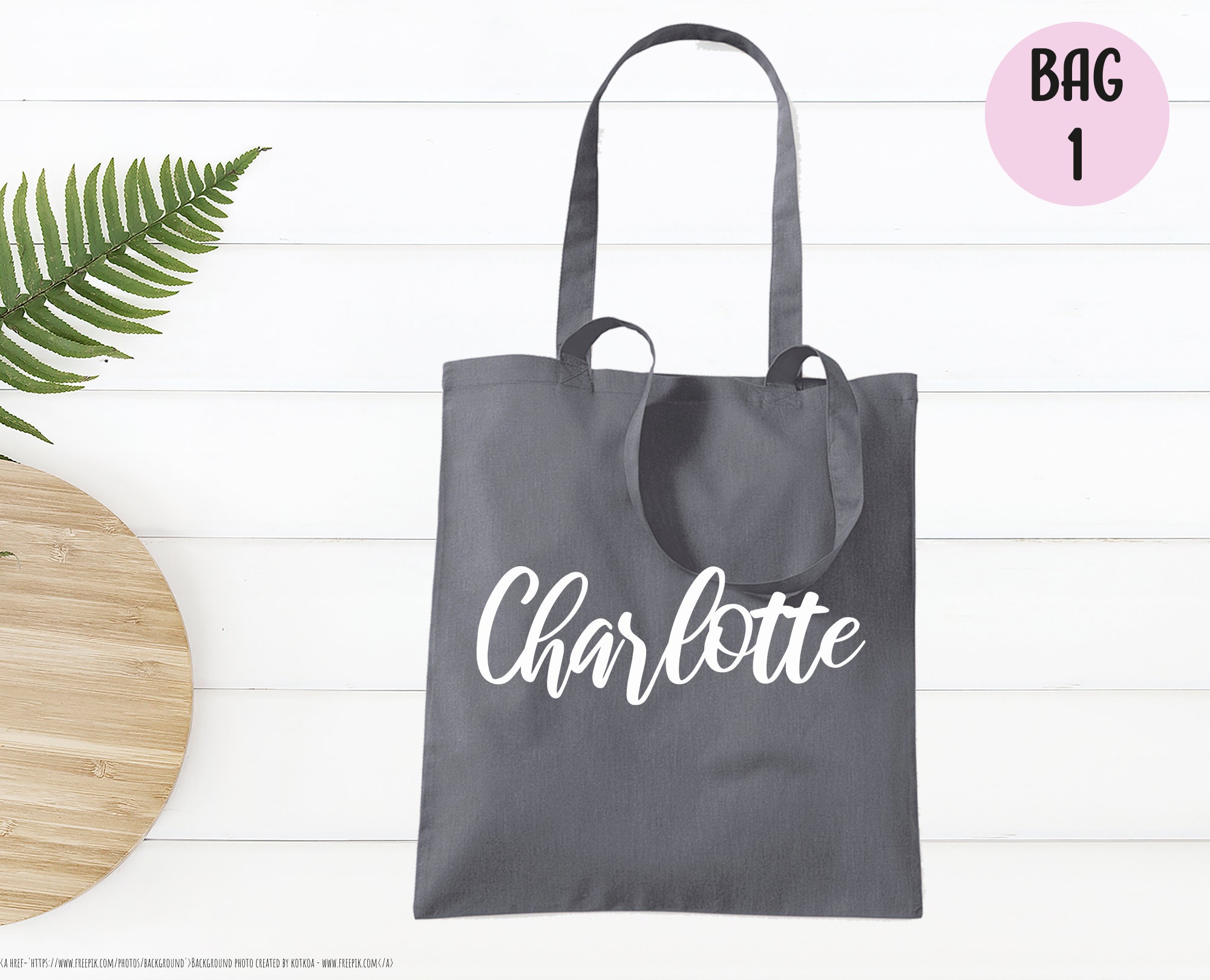 Personalised Name Tote Bag Personalized Name Tote Bag Etsy