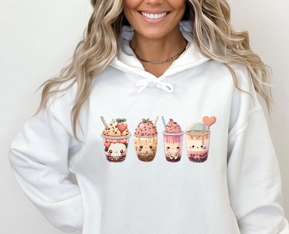 Boba tea hoodie hotsell