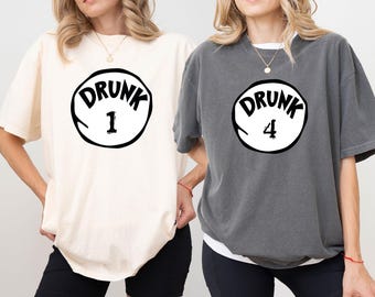 Comfort Colors® Funny Drunk T-shirt, Matching Drinking Shirt, Custom Drunk Tshirt, Saint Patrick Drink Gift