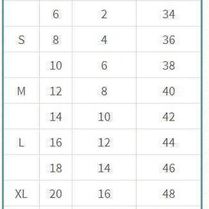 a table showing the size of different sizes of shoes